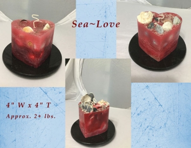 Sea~Love Sea Shell Candle